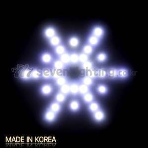 LED 눈결정/크리스마스 눈꽃 LED/크리스마스 LED조명/눈꽃 LED조명(겨울축제, 페스티벌)/트리전구눈꽃조명_LED SNOW S180B